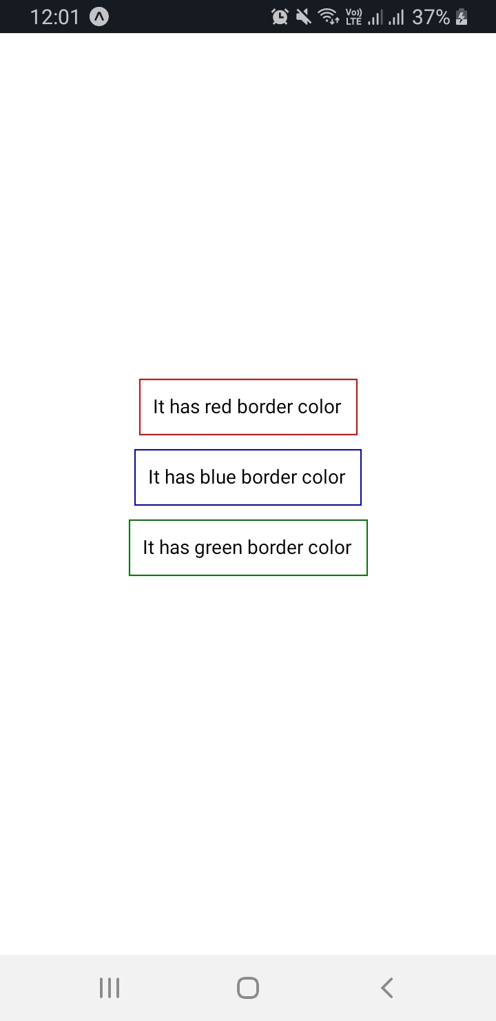 Set the Border Color in ReactNative Delft Stack